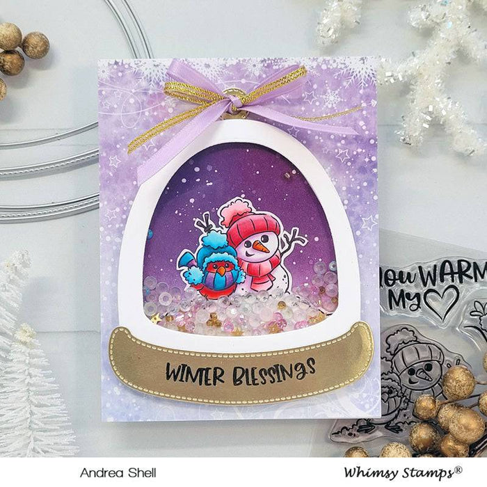 *NEW Warm Winter Birds Clear Stamps - Whimsy Stamps