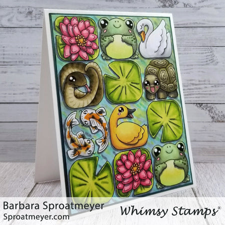 **NEW Animal Tiles - At the Pond Clear Stamps - Whimsy Stamps