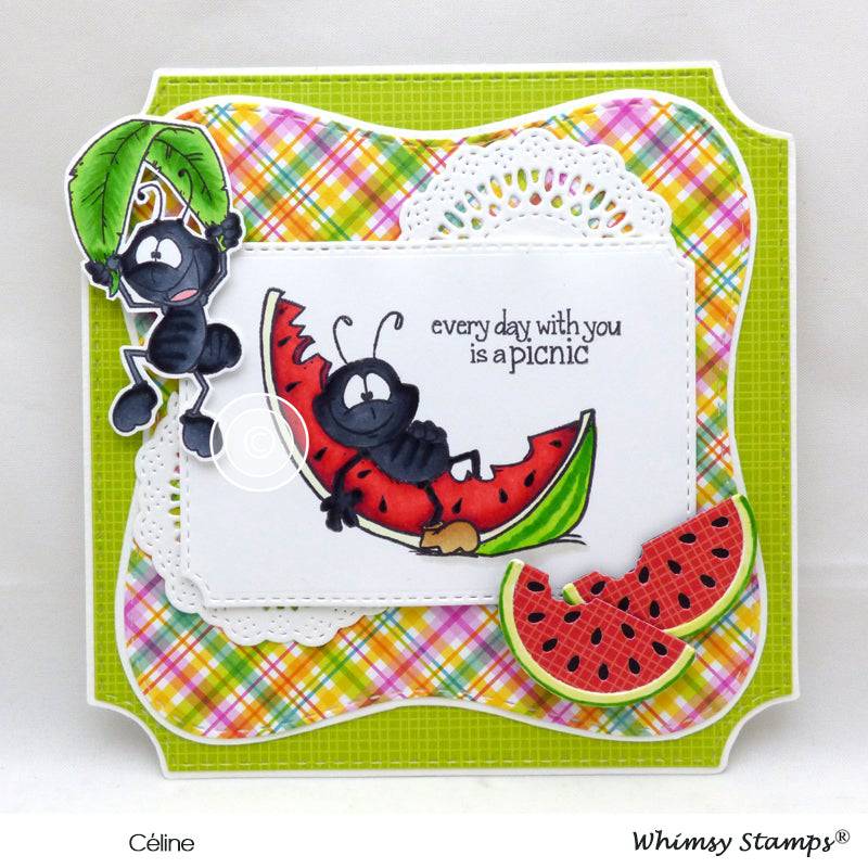 Ants at a Picnic Clear Stamps - Whimsy Stamps