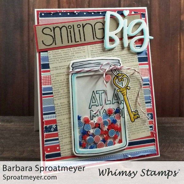 Atlas Jar Clear Stamps - Whimsy Stamps