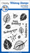**NEW Autumn Layered Leaves Clear Stamps - Whimsy Stamps