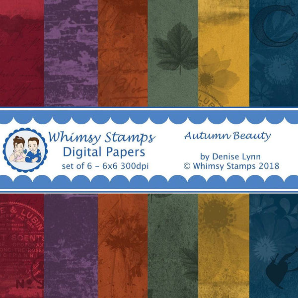 Autumn Beauty Digital Papers - Digital Papers - Whimsy Stamps