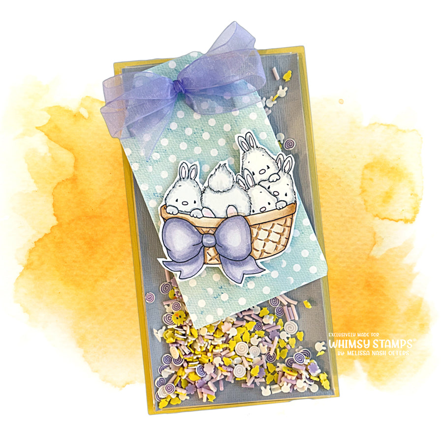 Basket of Bunnies - Digital Stamp - Whimsy Stamps