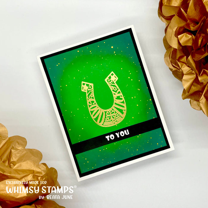 **NEW Lucky Horseshoes Clear Stamps - Whimsy Stamps