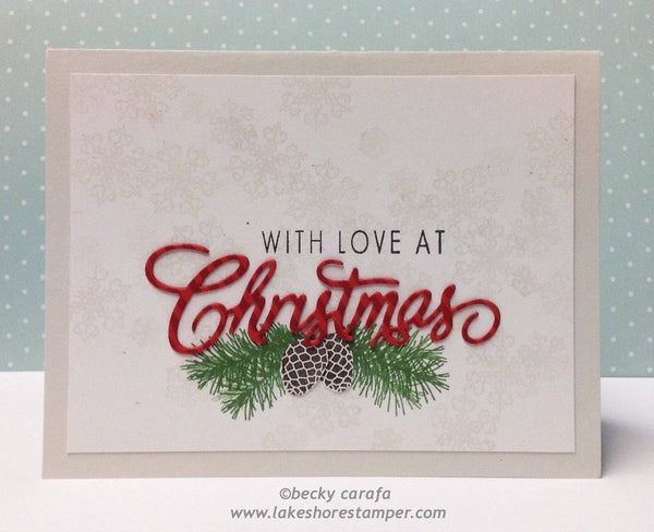 Christmas Large Word Die - Whimsy Stamps