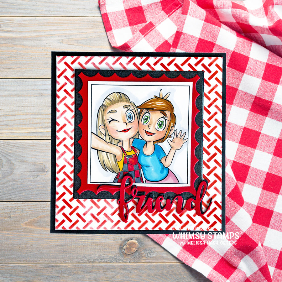 Bestie Selfie - Digital Stamp - Whimsy Stamps