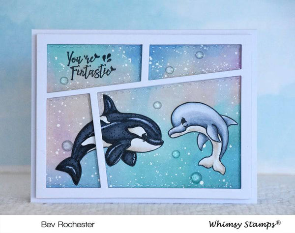 Whale of a Time Clear Stamps - Whimsy Stamps
