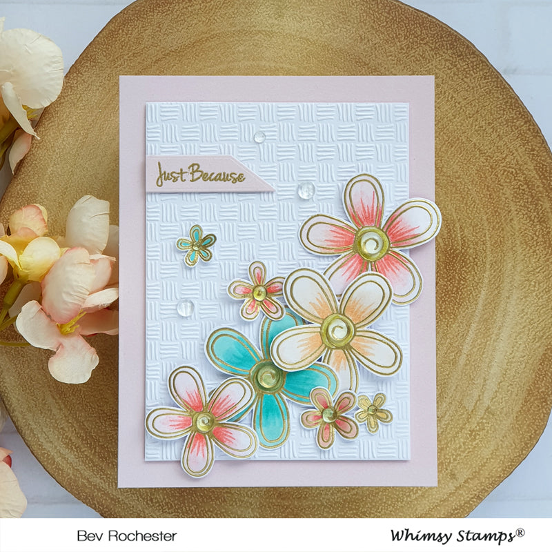 **NEW FaDoodle Blooms Clear Stamps - Whimsy Stamps