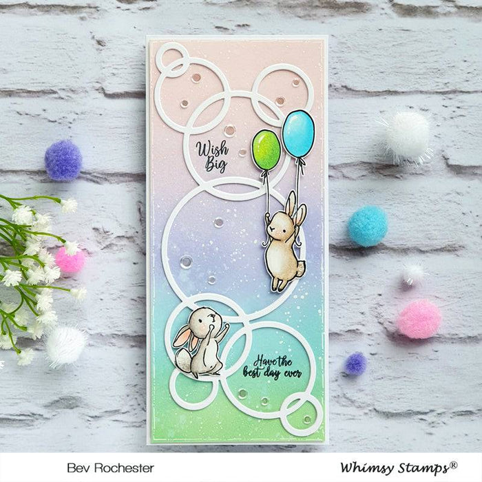 Slimline Connected Bubbles Die - Whimsy Stamps