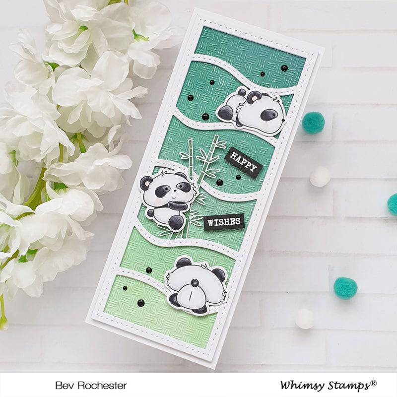 Panda Butt Clear Stamps - Whimsy Stamps