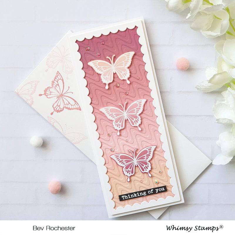 Butterflies Clear Stamps - Whimsy Stamps