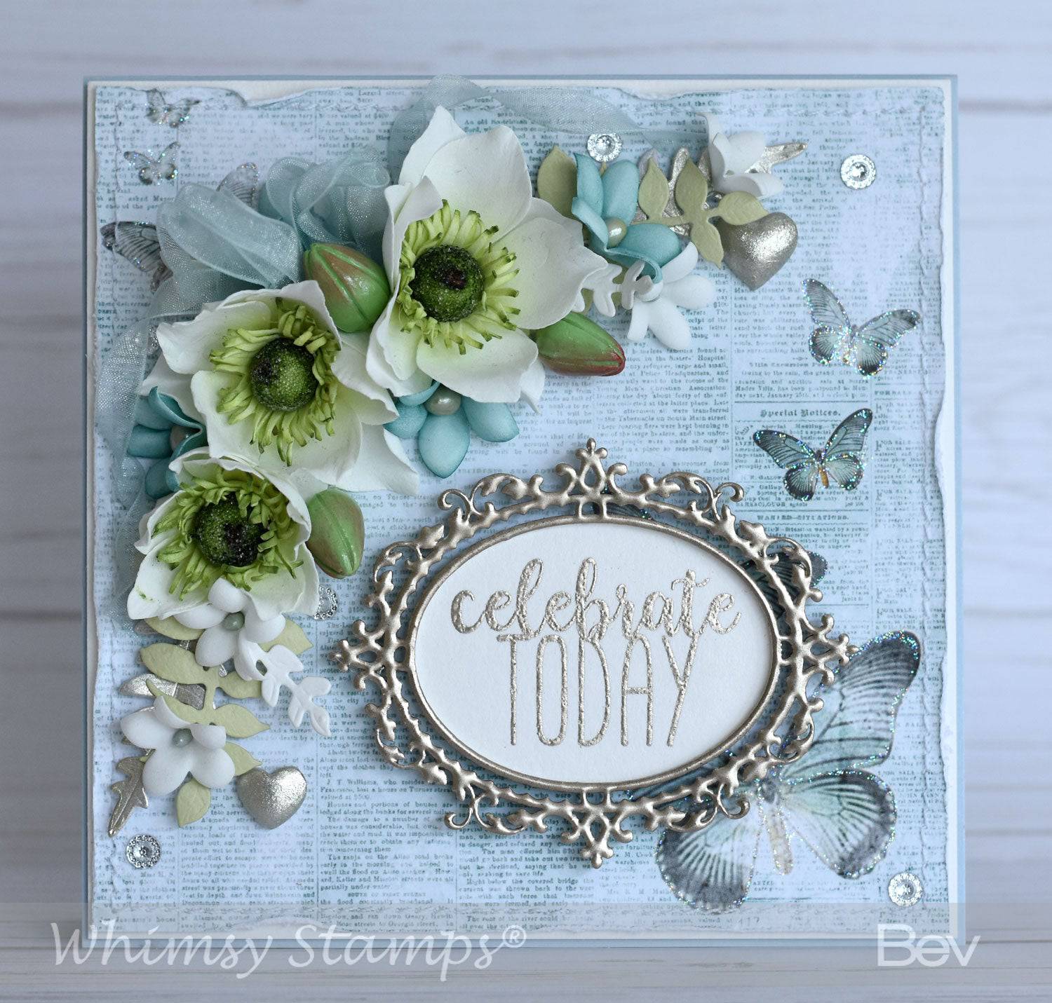 Happy Headlines Clear Stamps - Whimsy Stamps