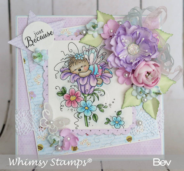 Sleeping Cutie - Digital Stamp - Whimsy Stamps