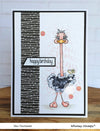 Stretchy Ostrich - Digital Stamp - Whimsy Stamps
