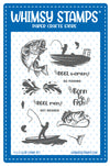 **NEW Born to Fish Clear Stamps - Whimsy Stamps