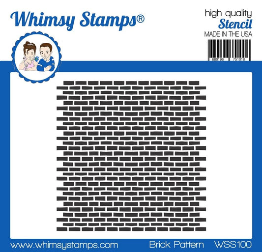 Brick Pattern Stencil - Whimsy Stamps