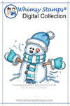 Bundled Little Snowboy - Digital Stamp - Whimsy Stamps