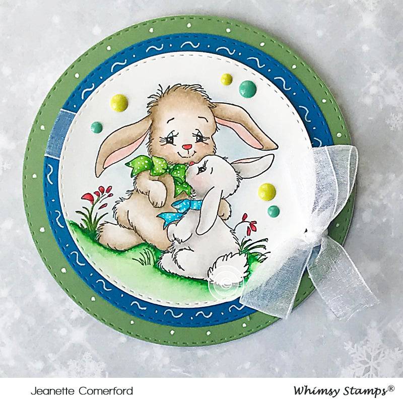 Pierced and Stitched Circles Die Set - Whimsy Stamps