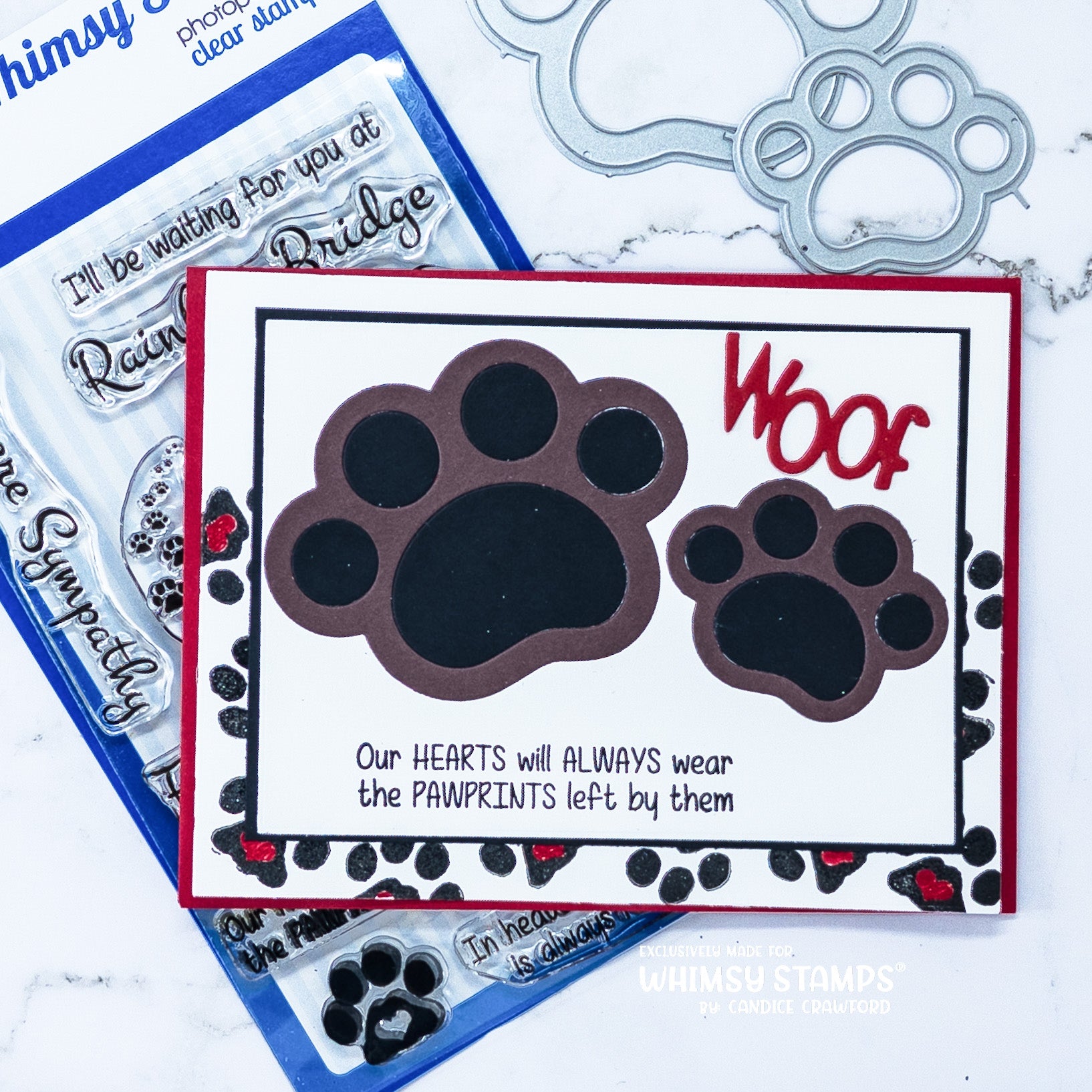 Puppy Paws Die Set - Whimsy Stamps