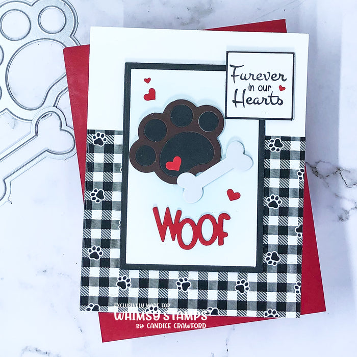 Puppy Paws Die Set - Whimsy Stamps