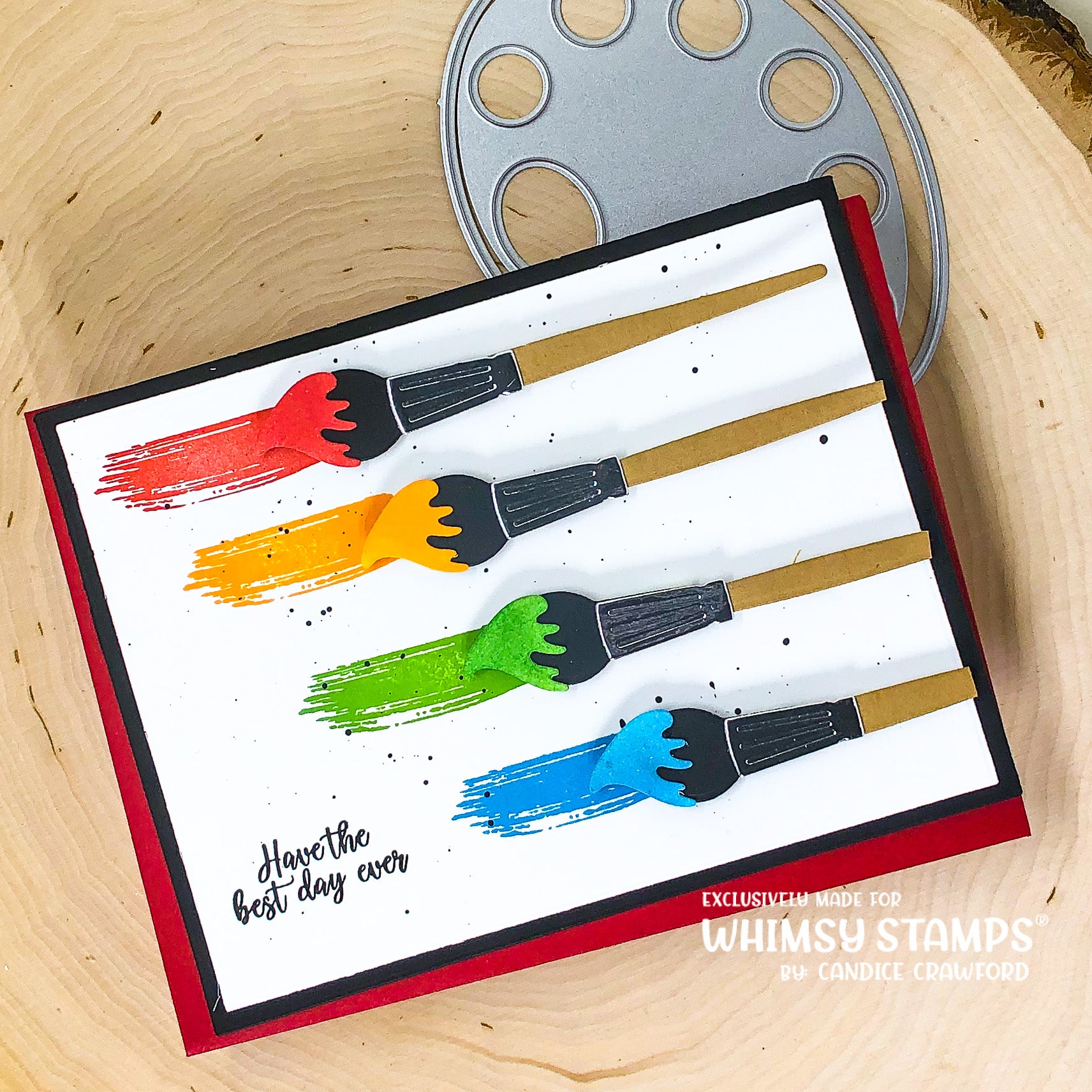 Paint Brush Strokes Clear Stamps - Whimsy Stamps