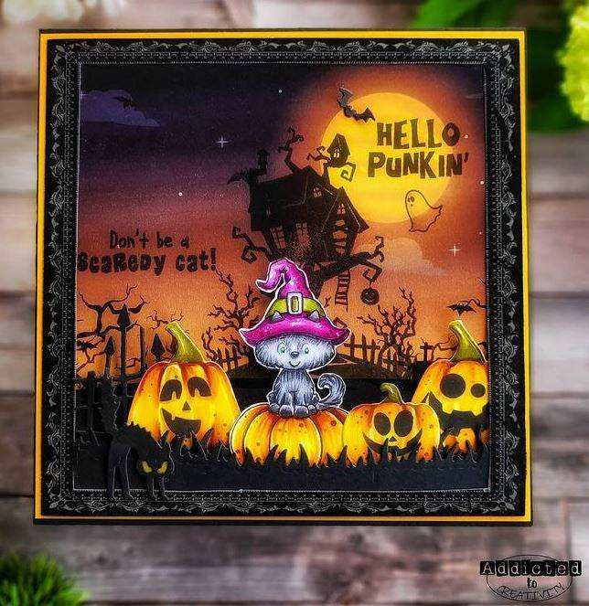 Halloween Expressions Stencil - Whimsy Stamps