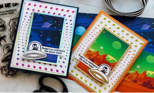 **NEW Slimline Paper Pack - Lost in Space - Whimsy Stamps