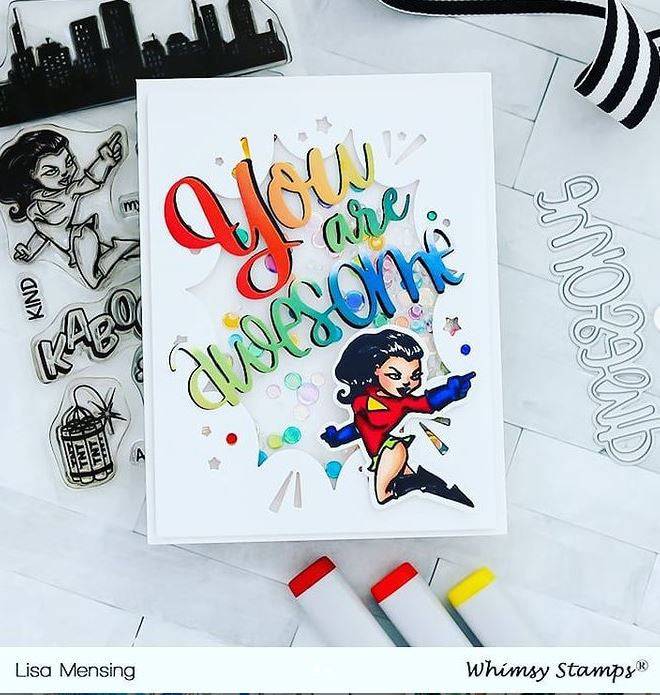 Comic Burst A2 Die - Whimsy Stamps