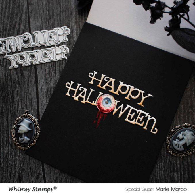 Happy Halloween Word Die Set - Whimsy Stamps