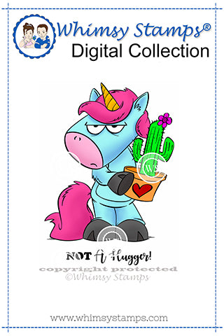 Caramel Hugger - Digital Stamp - Whimsy Stamps