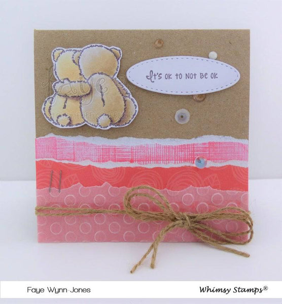 Caregiver Hugs Clear Stamps - Whimsy Stamps