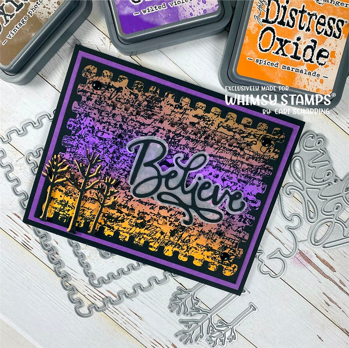 **NEW Grunge Canvas Background Rubber Cling Stamp - Whimsy Stamps