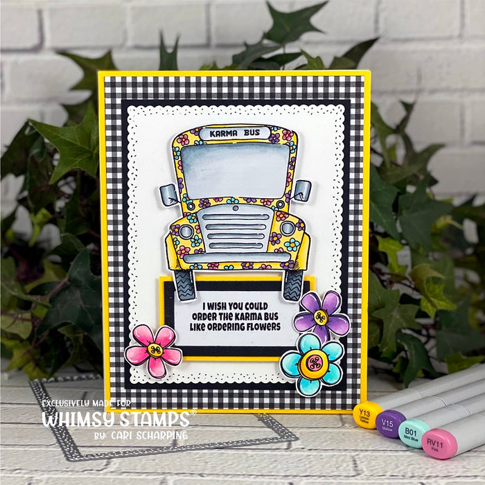 **NEW Karma Bus Clear Stamps - Whimsy Stamps