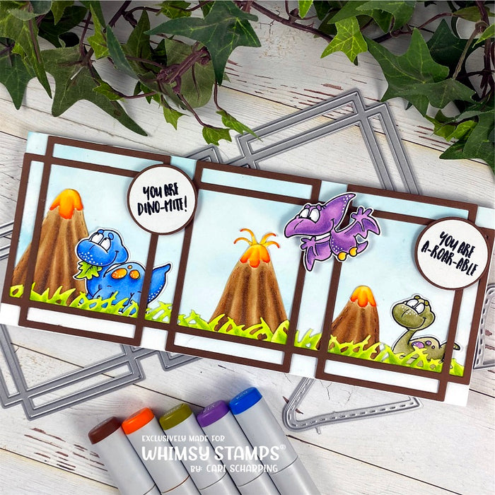 **NEW Roar-a-Saur Clear Stamps - Whimsy Stamps
