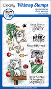 **NEW Cat Do Christmas Two Clear Stamps - Whimsy Stamps
