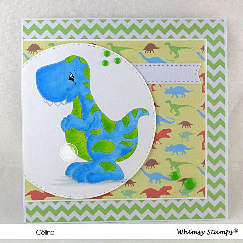 Dino T Rex - Digital Stamp - Whimsy Stamps