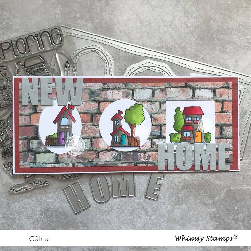 Slimline Card Builder Die - Whimsy Stamps