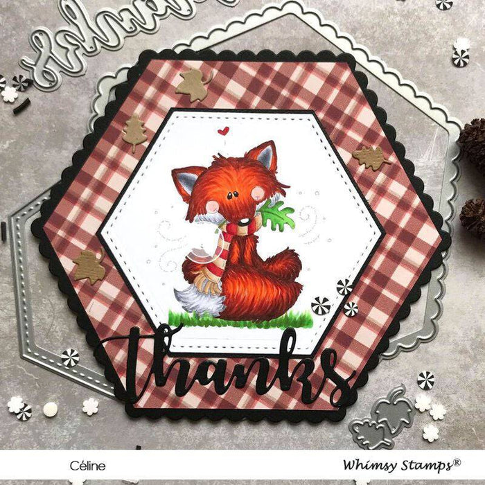 Little Autumn Fox - Digital Stamp - Whimsy Stamps