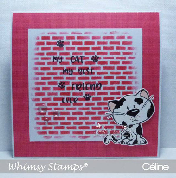 Brick Pattern Stencil - Whimsy Stamps