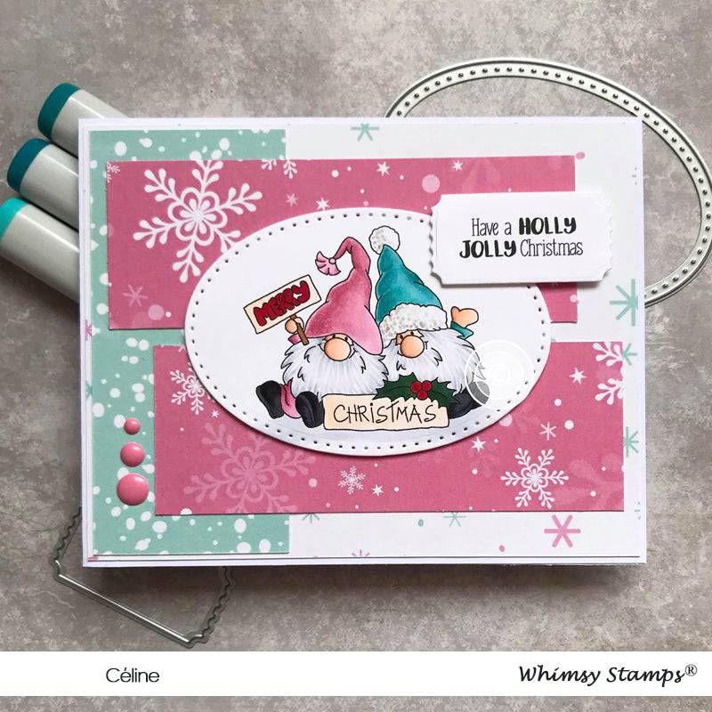 Gnome for Christmas Clear Stamps - Whimsy Stamps