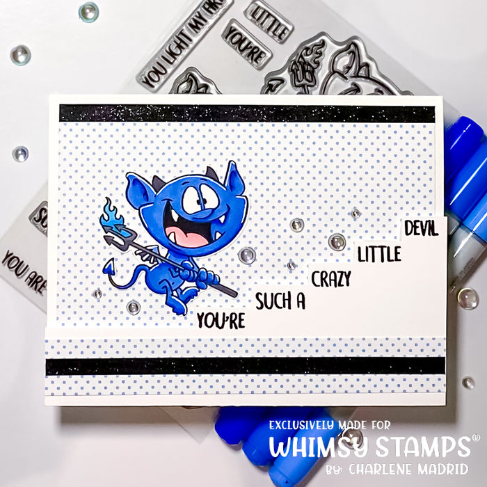 **NEW Little Devils Clear Stamps - Whimsy Stamps