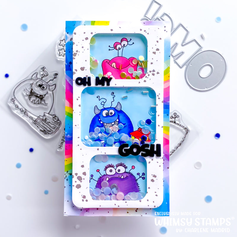 **NEW OMG! Word and Shadow Die Set - Whimsy Stamps