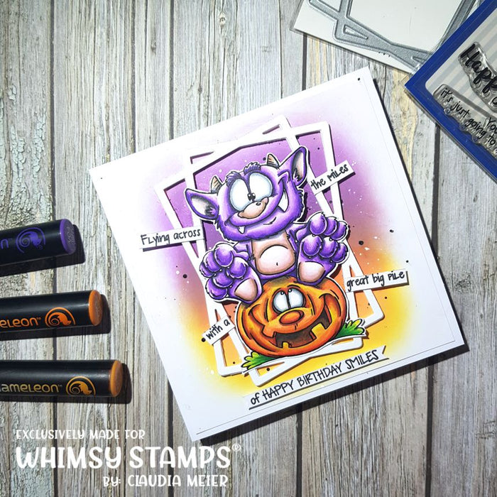 Monster Sit - Digital Stamp - Whimsy Stamps