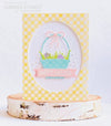 Criss Cross Gingham Background Rubber Cling Stamp - Whimsy Stamps