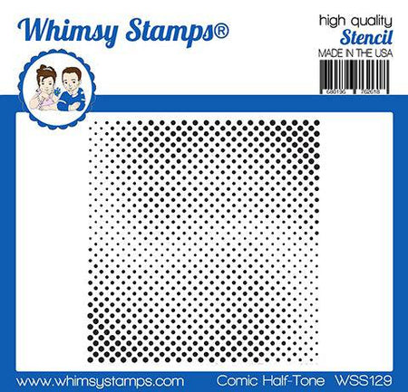 Comic Half-Tone Stencil - Whimsy Stamps
