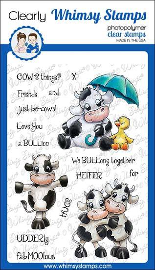 Cow Friends Clear Stamps - Whimsy Stamps