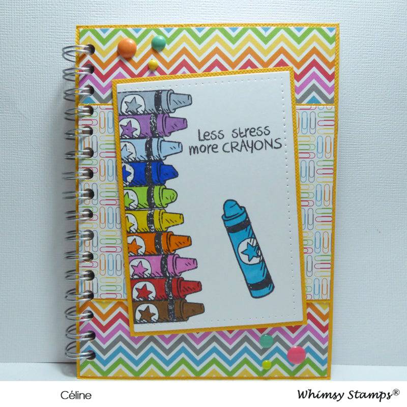 Crayons Clear Stamps - Whimsy Stamps