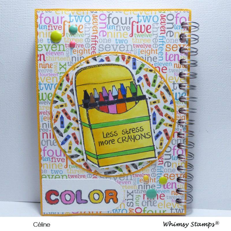 Crayons Clear Stamps - Whimsy Stamps