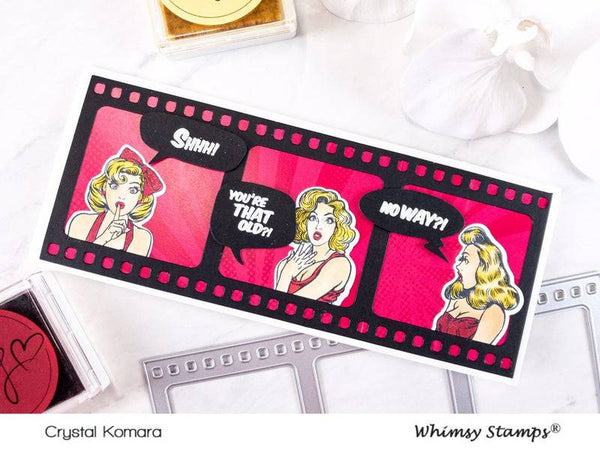 Gossip Girls Outline Die Set - Whimsy Stamps