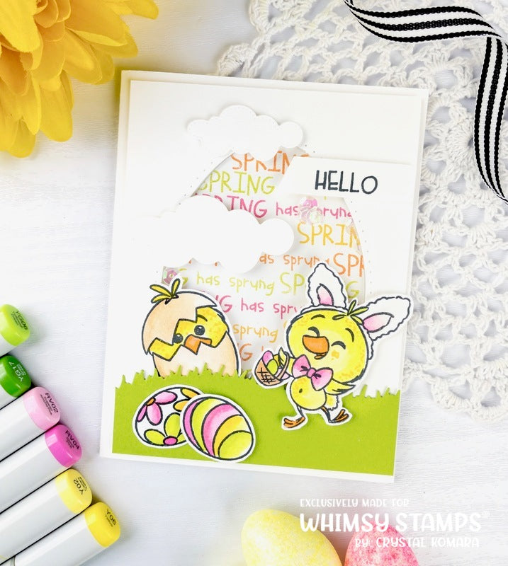 Spring Chicks Clear Stamps - Whimsy Stamps